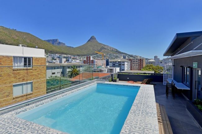 Rooftop pool with views
