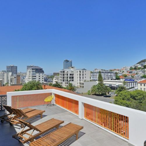Rooftop pool with views